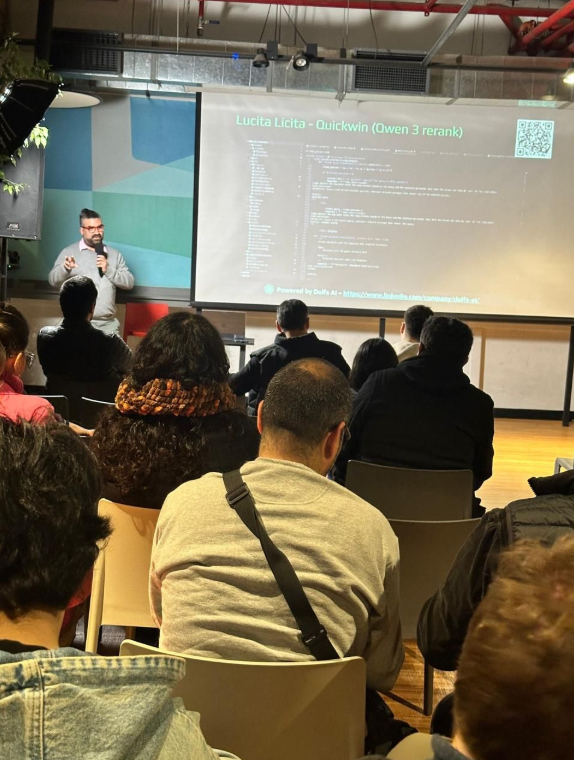 Dolfs AI compartió la historia de Lucita Licita en AI Tinkerers Santiago